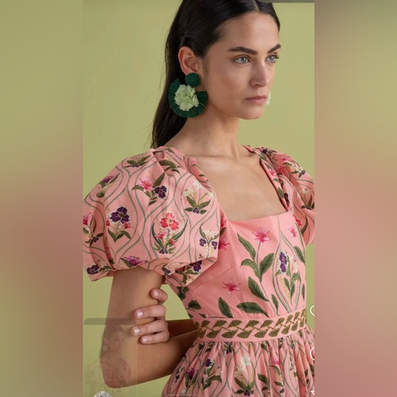 Agua by Agua Bendita Beautiful alga Pacifico Pink Midi. Medium excellent cnd - Picture 4 of 11